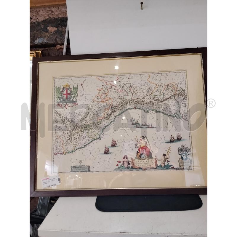 QUADRO  CON CARTINA GEOGRAFICA | Mercatino dell'Usato Catania stazione centrale 1