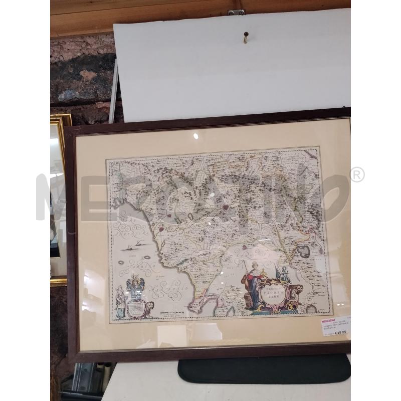 QUADRO  CON CARTINA GEOGRAFICA | Mercatino dell'Usato Catania stazione centrale 3
