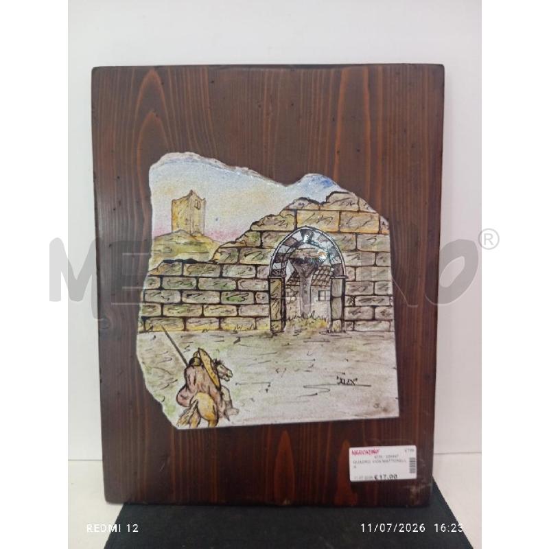 QUADRO  CON MATTONELLA | Mercatino dell'Usato Catania stazione centrale 1