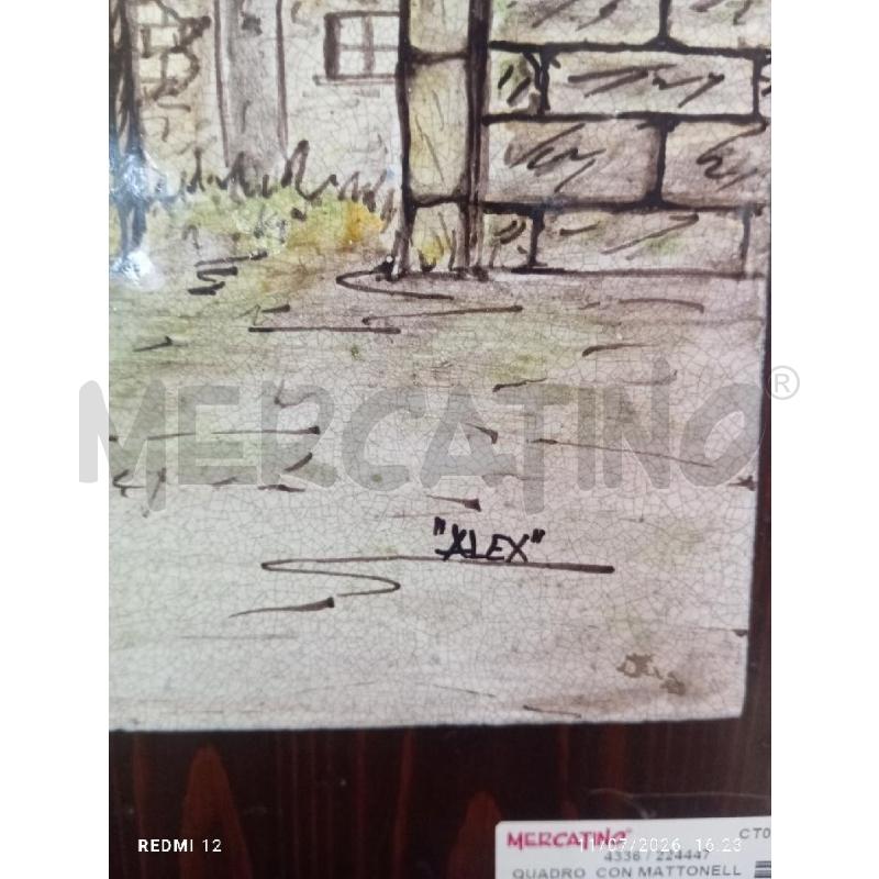 QUADRO  CON MATTONELLA | Mercatino dell'Usato Catania stazione centrale 3