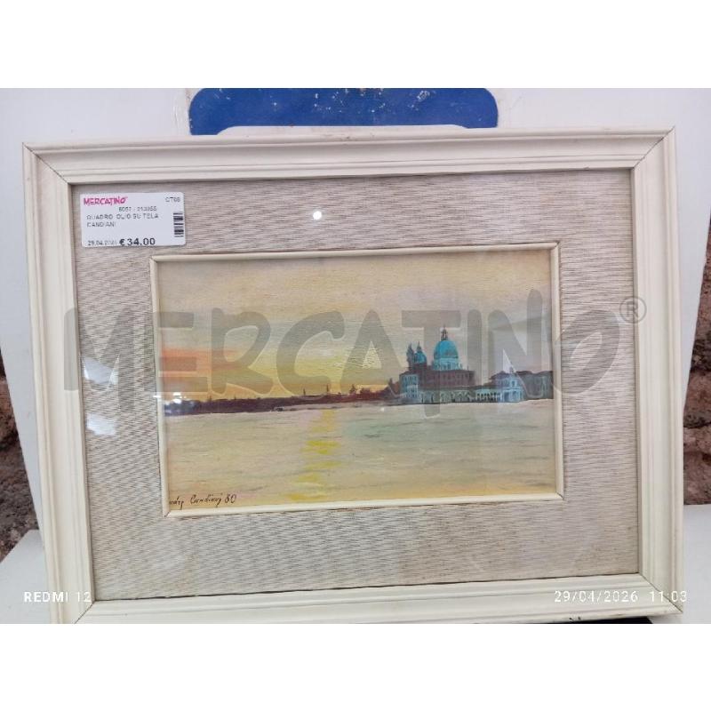 QUADRO  OLIO SU TELA CANDIANI | Mercatino dell'Usato Catania stazione centrale 1