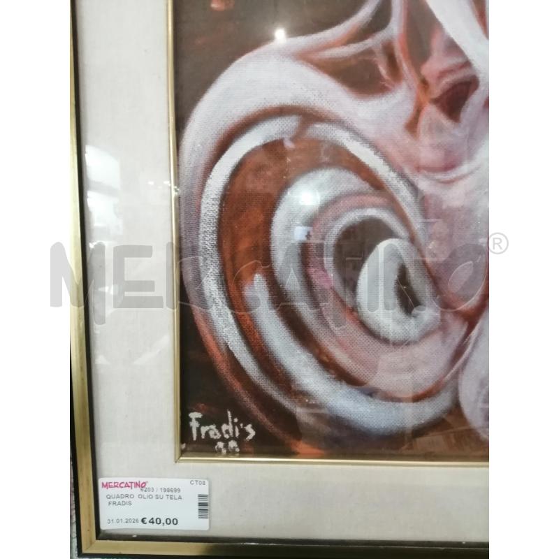QUADRO  OLIO SU TELA  FRADIS | Mercatino dell'Usato Catania stazione centrale 3