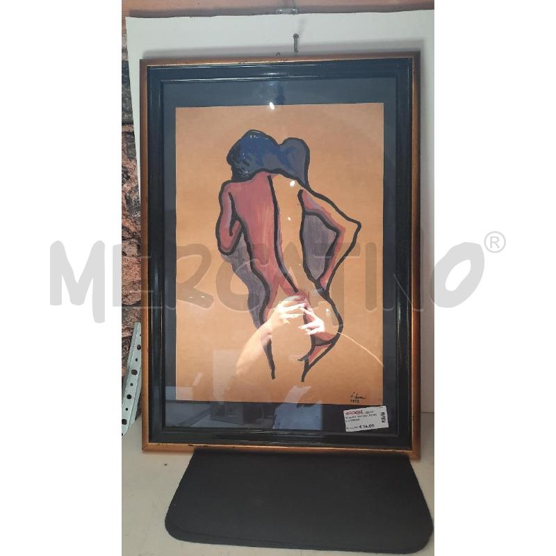 QUADRO  PITTURA  DONNA GAMBOLI | Mercatino dell'Usato Catania stazione centrale 1