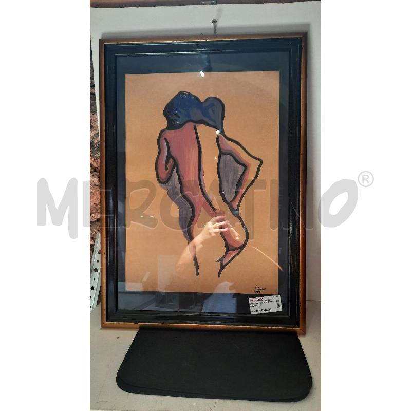 QUADRO  PITTURA  DONNA GAMBOLI | Mercatino dell'Usato Catania stazione centrale 2