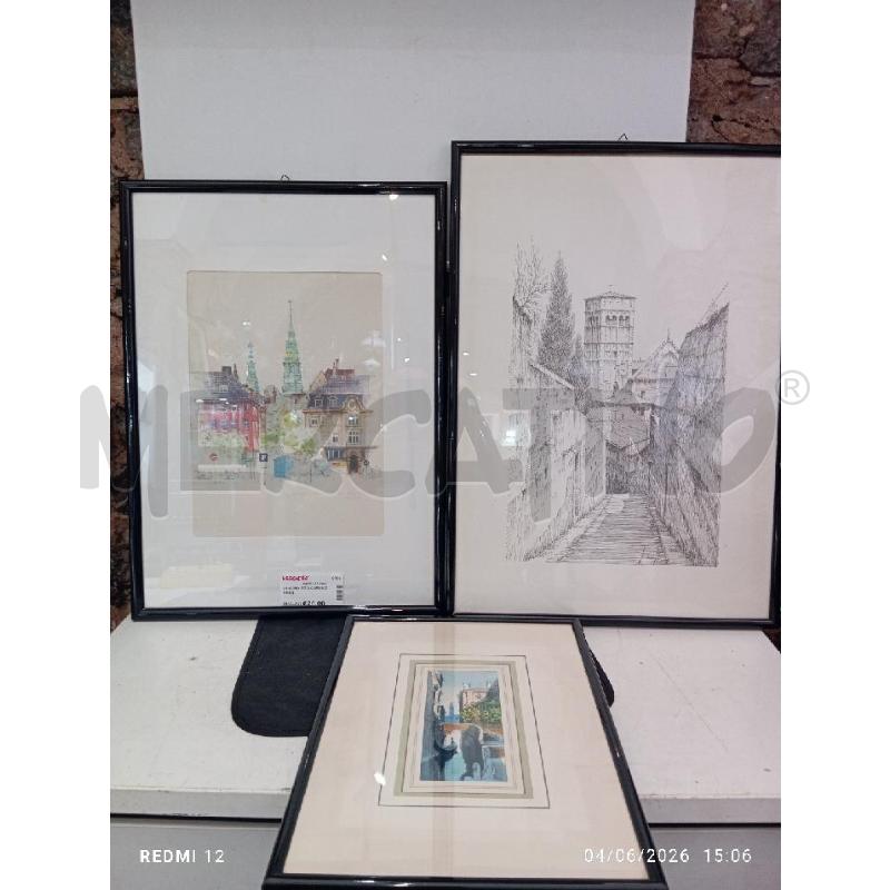 QUADRO  PZ 3 CORNICE NERA | Mercatino dell'Usato Catania stazione centrale 1