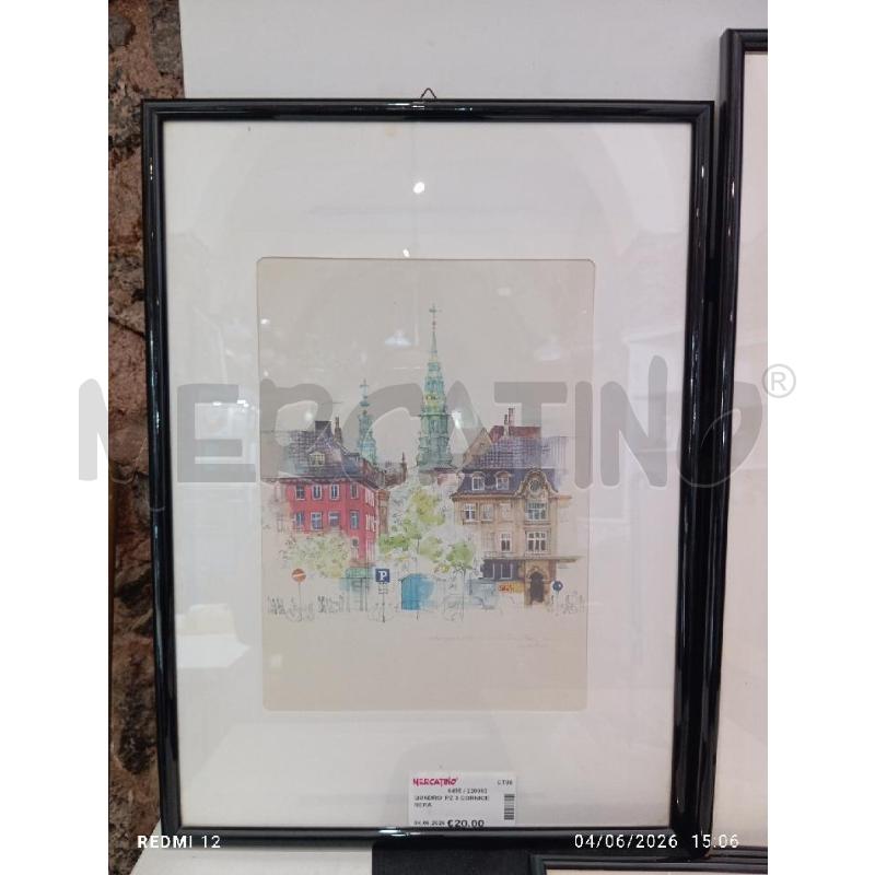 QUADRO  PZ 3 CORNICE NERA | Mercatino dell'Usato Catania stazione centrale 2