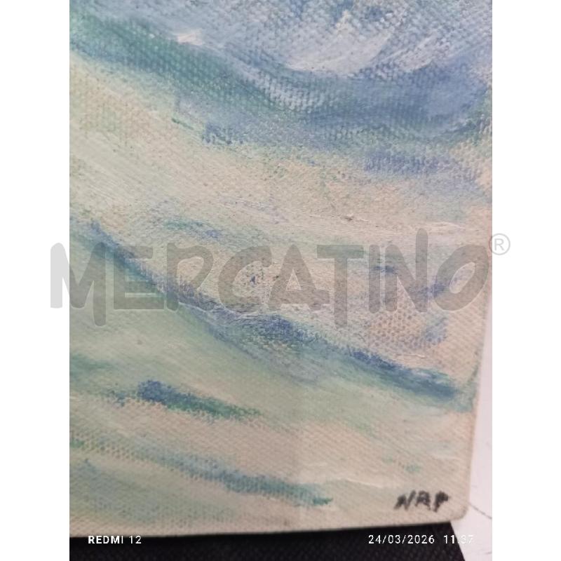 QUADRO  SU TELA PAESAGGIO MARE | Mercatino dell'Usato Catania stazione centrale 3