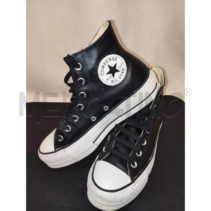SCARPE DONNA CONVERSE ALL STAR PLATFORM NERA | Mercatino dell'Usato Catania stazione centrale 4