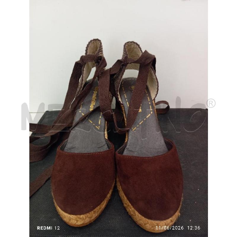 SCARPE DONNA ESPADRILLES MARRONE | Mercatino dell'Usato Catania stazione centrale 1