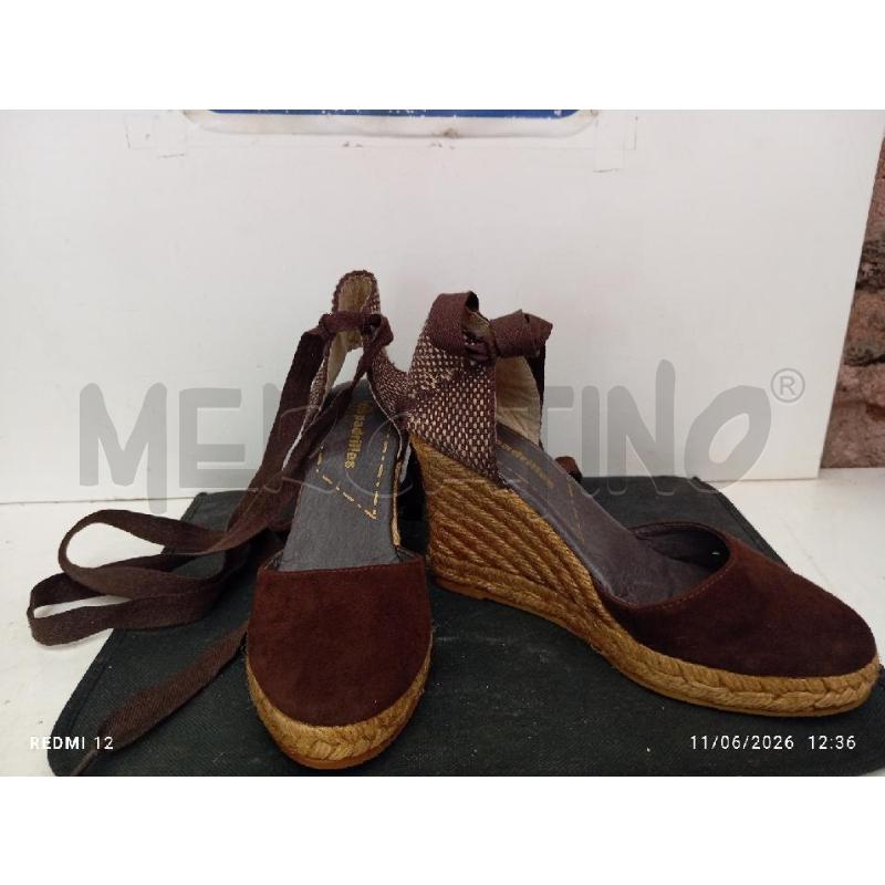 SCARPE DONNA ESPADRILLES MARRONE | Mercatino dell'Usato Catania stazione centrale 2