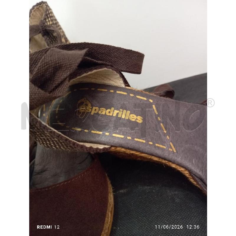 SCARPE DONNA ESPADRILLES MARRONE | Mercatino dell'Usato Catania stazione centrale 3