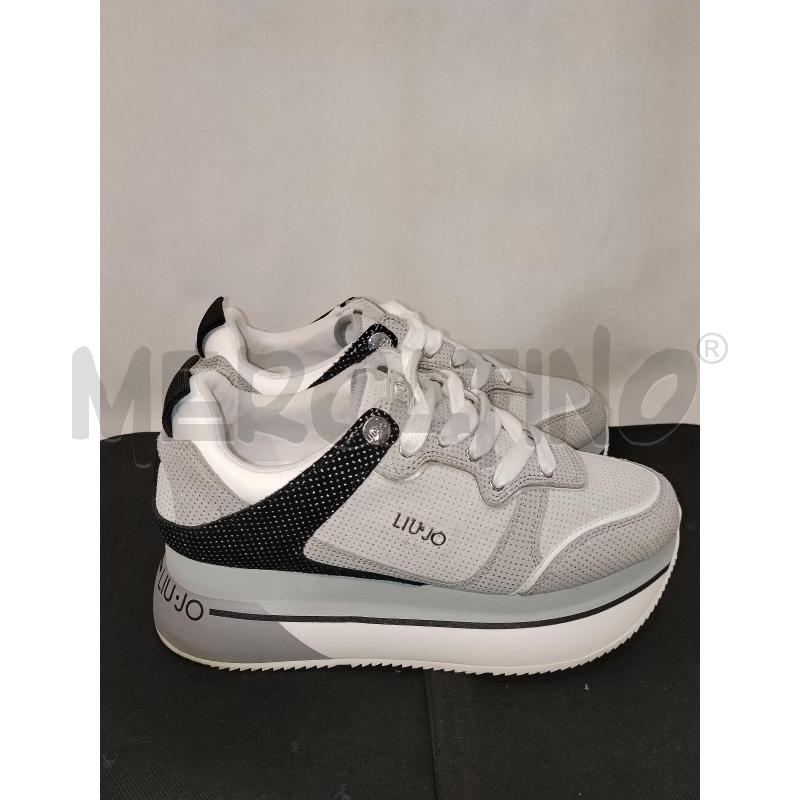SCARPE DONNA LIUJO GRIGIA BIANCA E NERA LUREX | Mercatino dell'Usato Catania stazione centrale 2