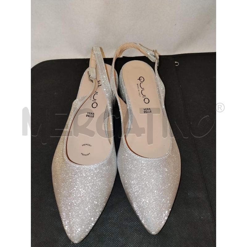 SCARPE DONNA QUUIO ARGENTATE LUREX | Mercatino dell'Usato Catania stazione centrale 1