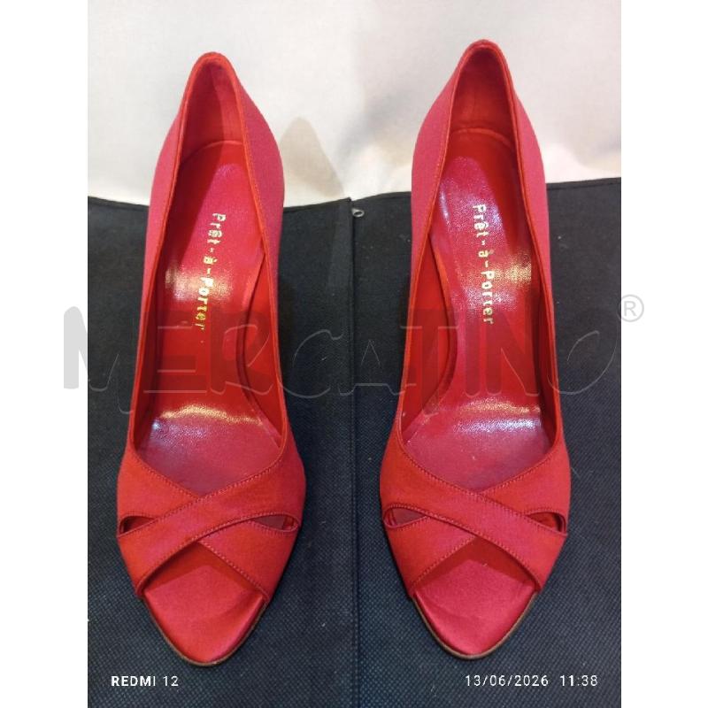 SCARPE DONNA ROSSE PRET PORTER  | Mercatino dell'Usato Catania stazione centrale 1