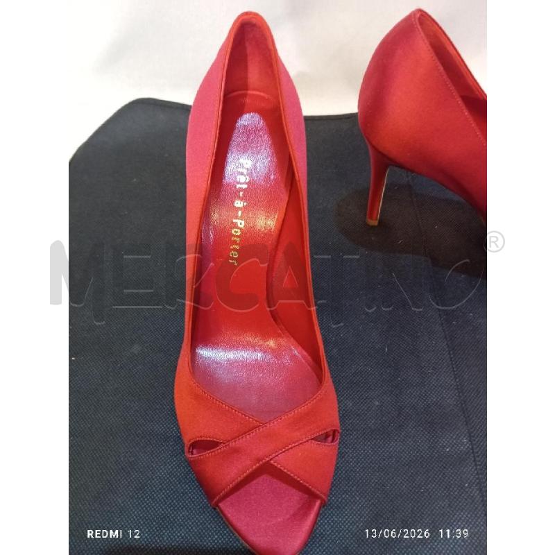 SCARPE DONNA ROSSE PRET PORTER  | Mercatino dell'Usato Catania stazione centrale 3