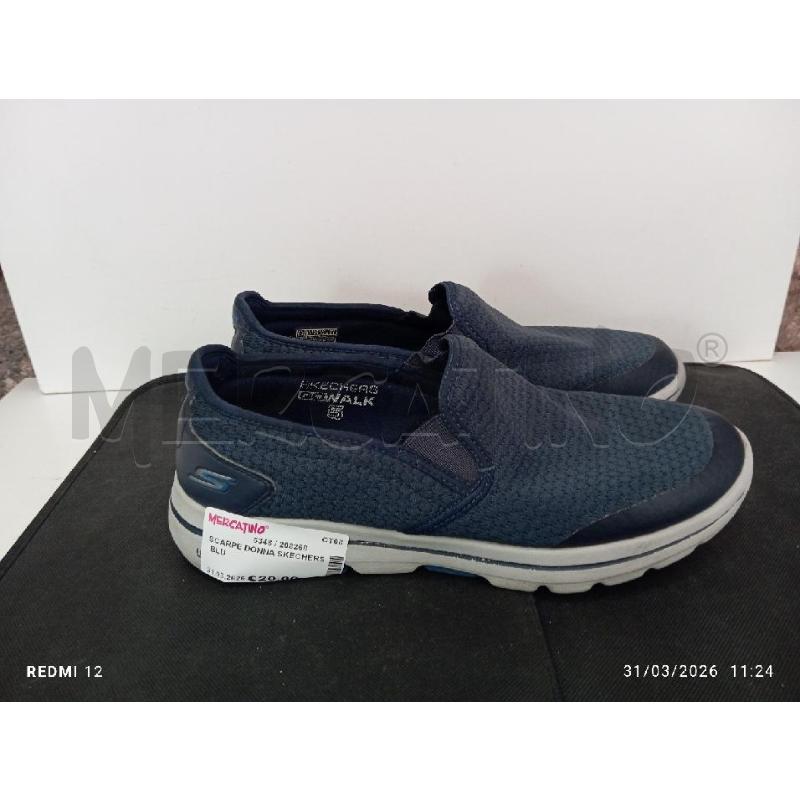 SCARPE DONNA SKECHERS BLU  | Mercatino dell'Usato Catania stazione centrale 2