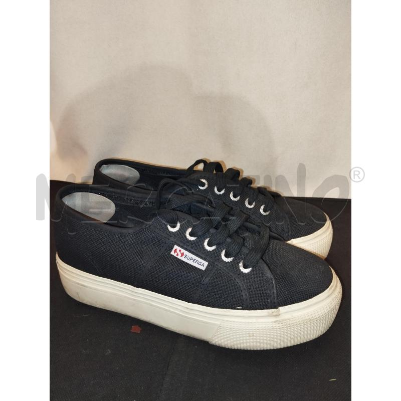 SCARPE DONNA SUPERGA NERE  | Mercatino dell'Usato Catania stazione centrale 2