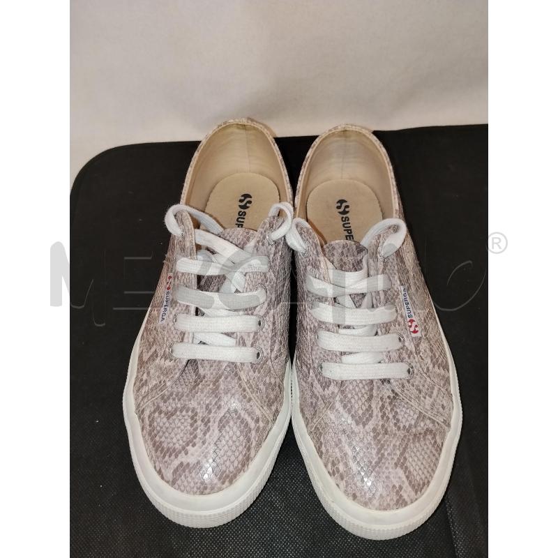 SCARPE DONNA SUPERGA  BEIGE  PITONATE  | Mercatino dell'Usato Catania stazione centrale 4