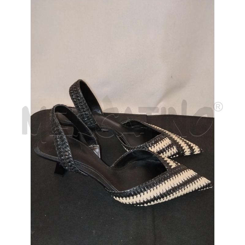 SCARPE DONNA ZARA A PUNTA NERO E BEIGE | Mercatino dell'Usato Catania stazione centrale 1