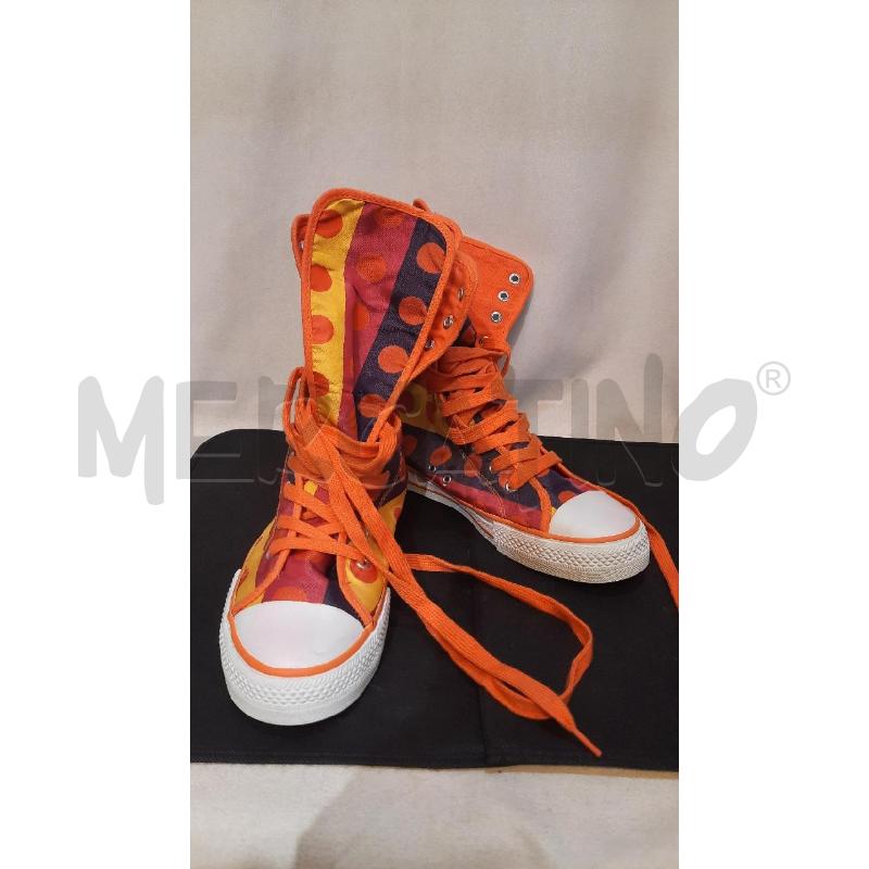 SCARPE DONNA  ARANCIONI   POIS COLORATI  | Mercatino dell'Usato Catania stazione centrale 1
