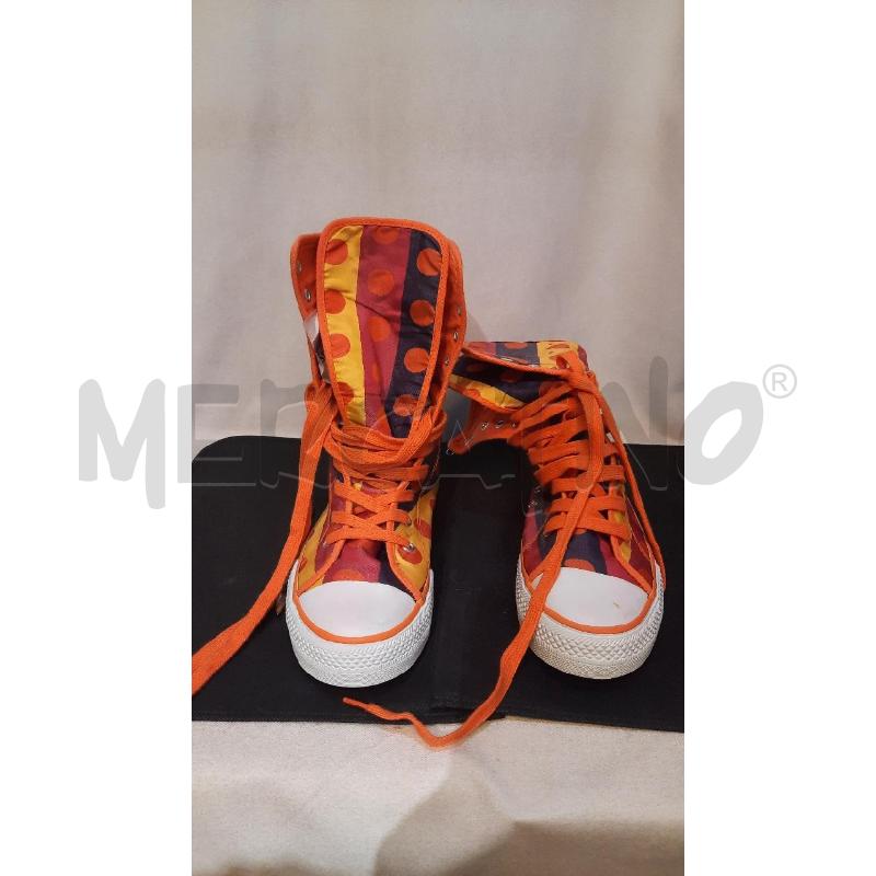 SCARPE DONNA  ARANCIONI   POIS COLORATI  | Mercatino dell'Usato Catania stazione centrale 3