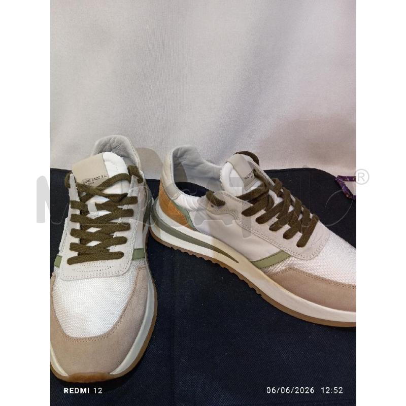 SCARPE UOMO PHILIPPE MODEL  BIANCA PANNA E BEIGE  | Mercatino dell'Usato Catania stazione centrale 2