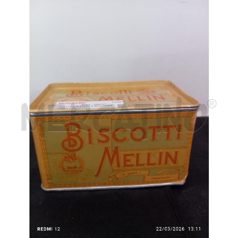 SCATOLA LATTA BISCOTTI MELLIN | Mercatino dell'Usato Catania stazione centrale 3