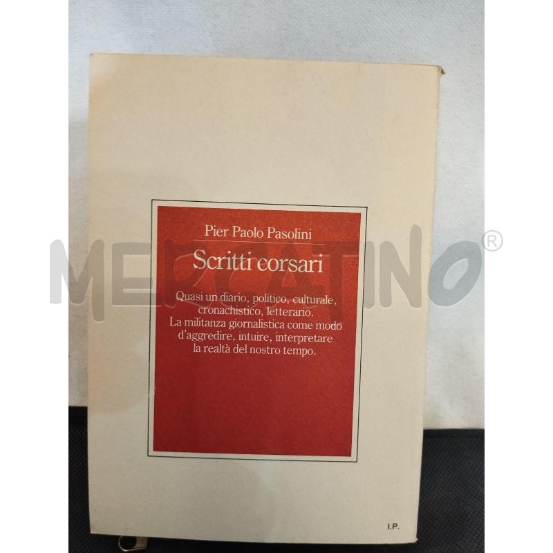 SCRITTI CORSARI PIER PAOLO PASOLINI | Mercatino dell'Usato Catania stazione centrale 2