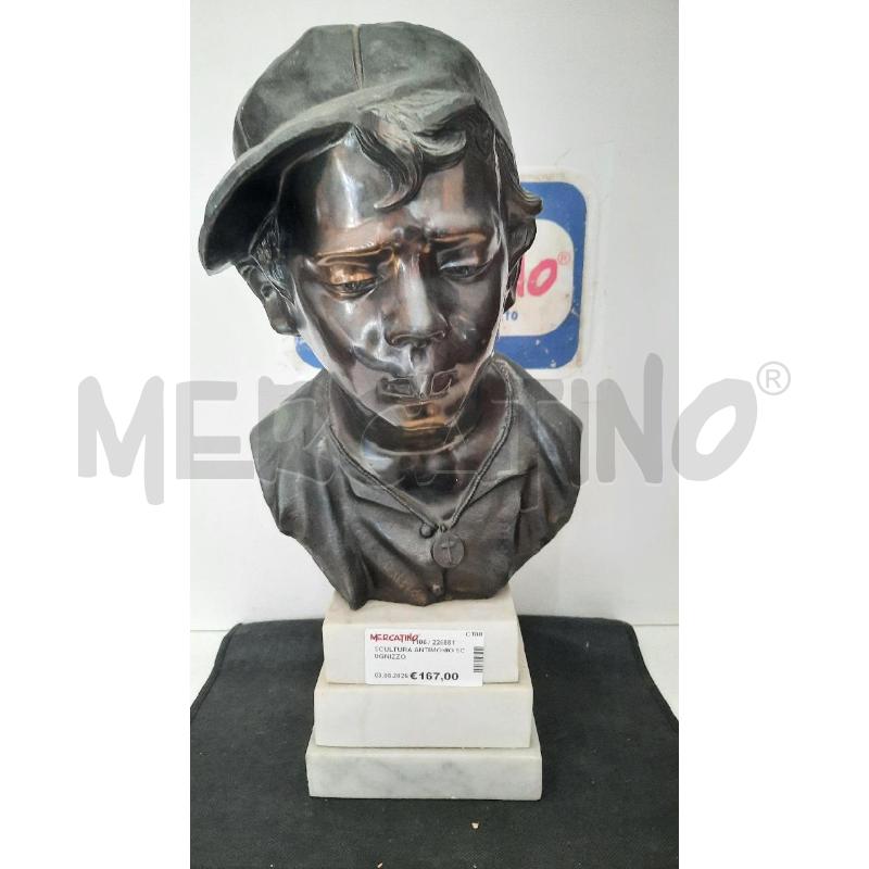 SCULTURA ANTIMONIO SCUGNIZZO | Mercatino dell'Usato Catania stazione centrale 2