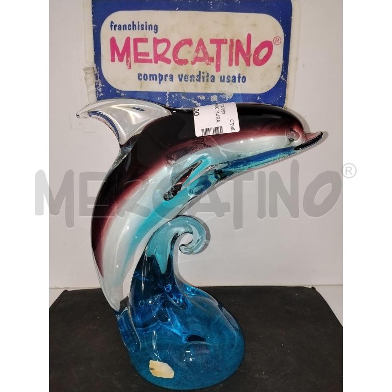 SCULTURA DELFINO MURANO | Mercatino dell'Usato Catania stazione centrale 1
