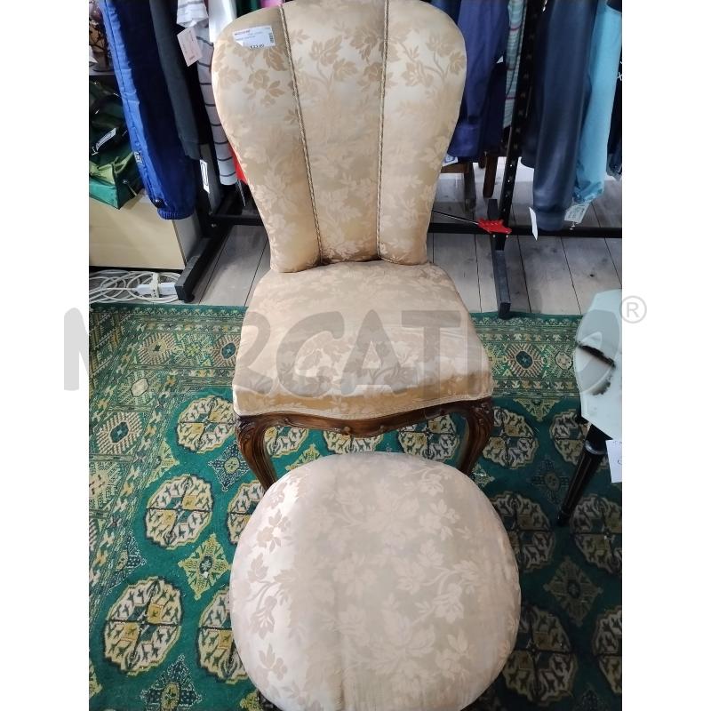 SEDIA CON POUF | Mercatino dell'Usato Catania stazione centrale 1