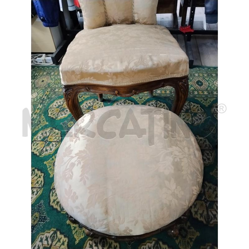 SEDIA CON POUF | Mercatino dell'Usato Catania stazione centrale 3