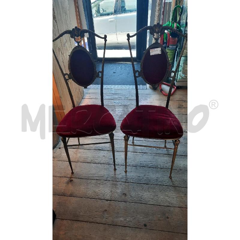 SEDIA COPPIE OTTONE ANNI 40 | Mercatino dell'Usato Catania stazione centrale 1