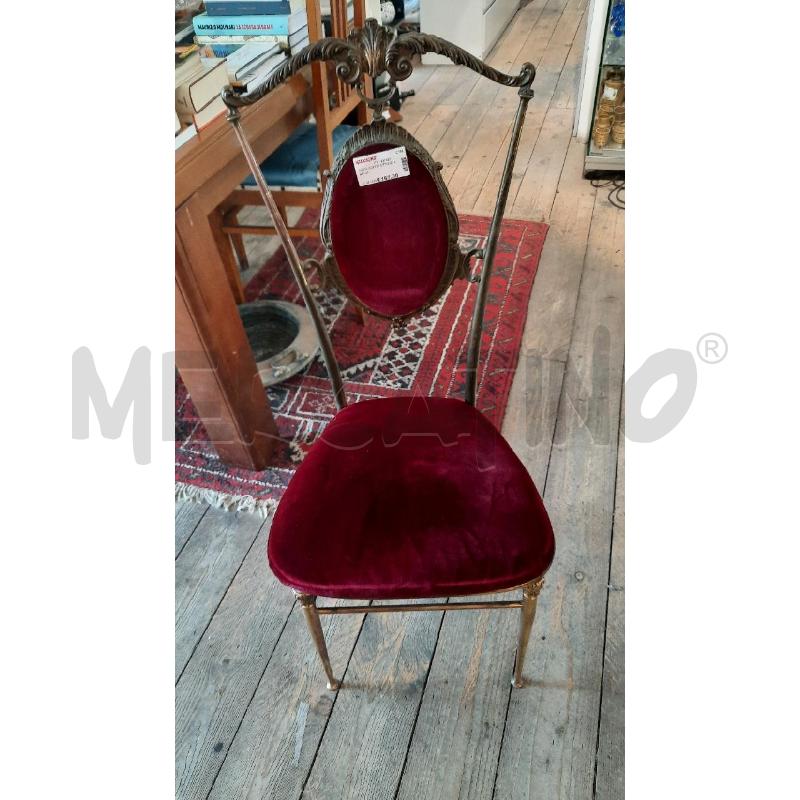 SEDIA COPPIE OTTONE ANNI 40 | Mercatino dell'Usato Catania stazione centrale 2