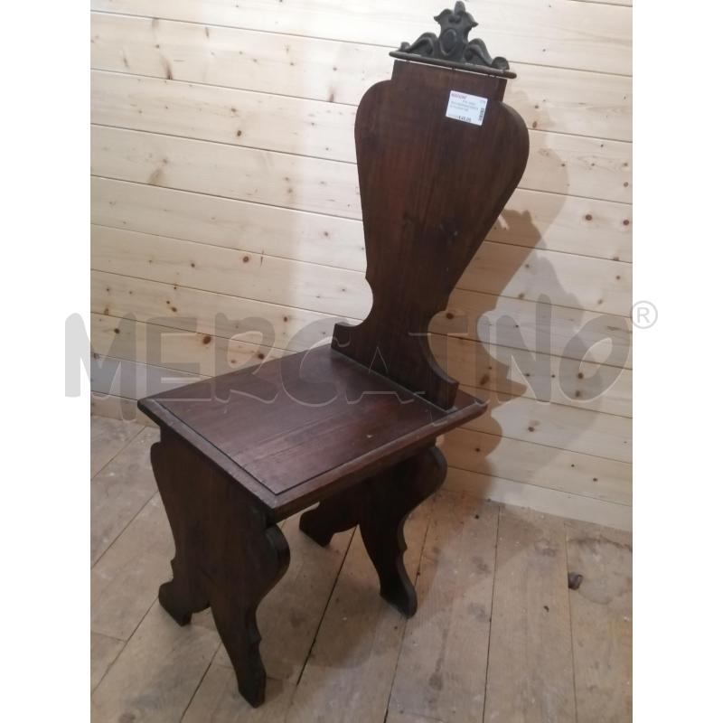 SEDIA NEORINASCIMENTALE IN LEGNO FINE 800 | Mercatino dell'Usato Catania stazione centrale 1