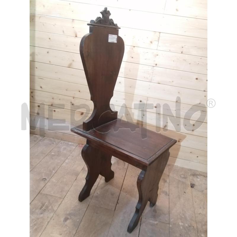 SEDIA NEORINASCIMENTALE IN LEGNO FINE 800 | Mercatino dell'Usato Catania stazione centrale 2