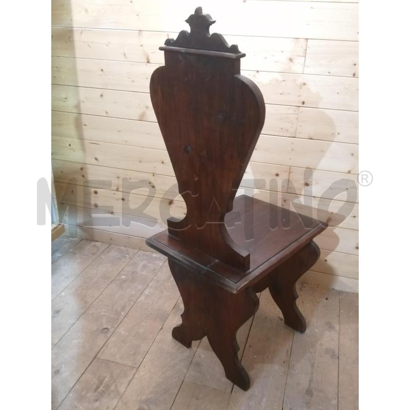 SEDIA NEORINASCIMENTALE IN LEGNO FINE 800 | Mercatino dell'Usato Catania stazione centrale 4