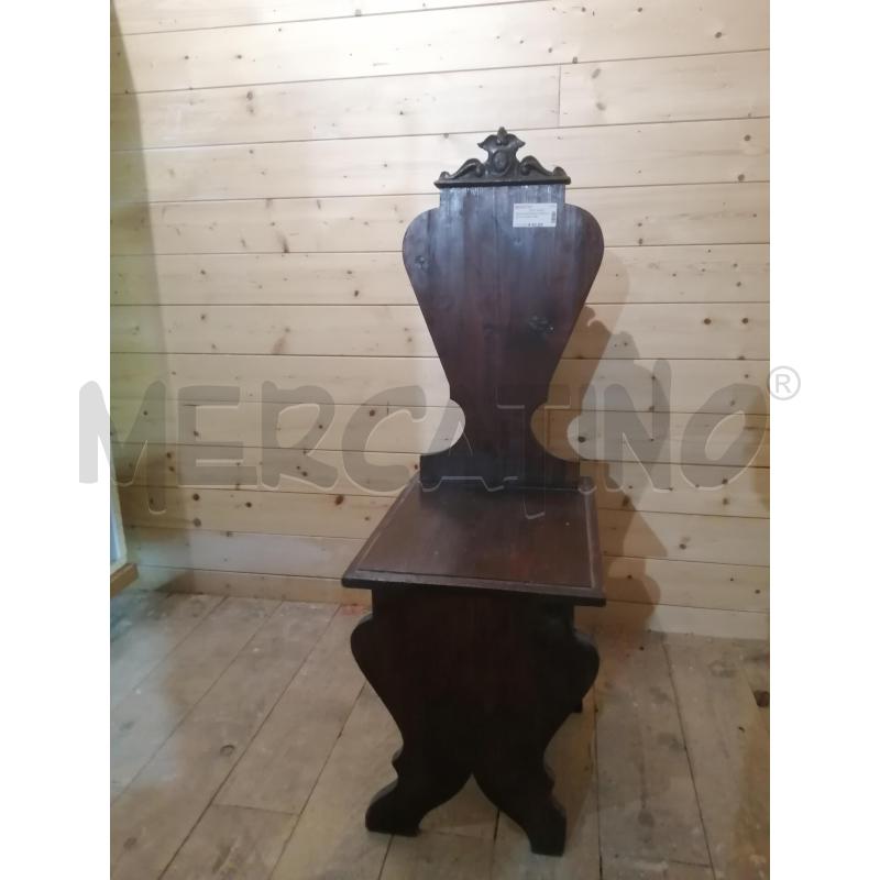 SEDIA NEORINASCIMENTALE IN LEGNO FINE 800  | Mercatino dell'Usato Catania stazione centrale 3