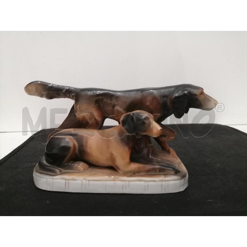 STATUETTA CANI PORCELLANA | Mercatino dell'Usato Catania stazione centrale 1