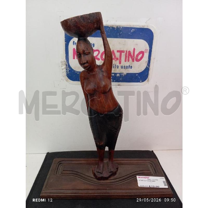 STATUETTA LEGNO | Mercatino dell'Usato Catania stazione centrale 1