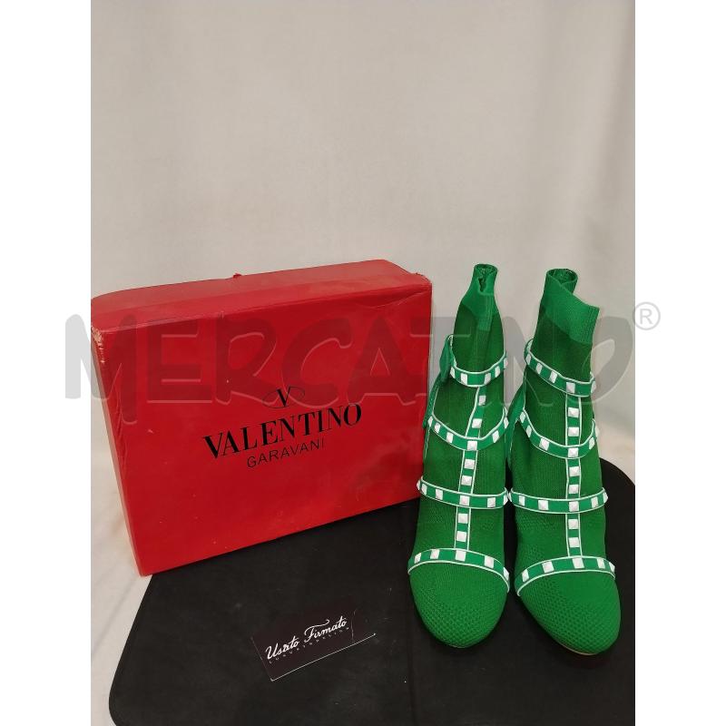 STIVALETTI DONNA VALENTINO GARAVANI VERDE | Mercatino dell'Usato Catania stazione centrale 1