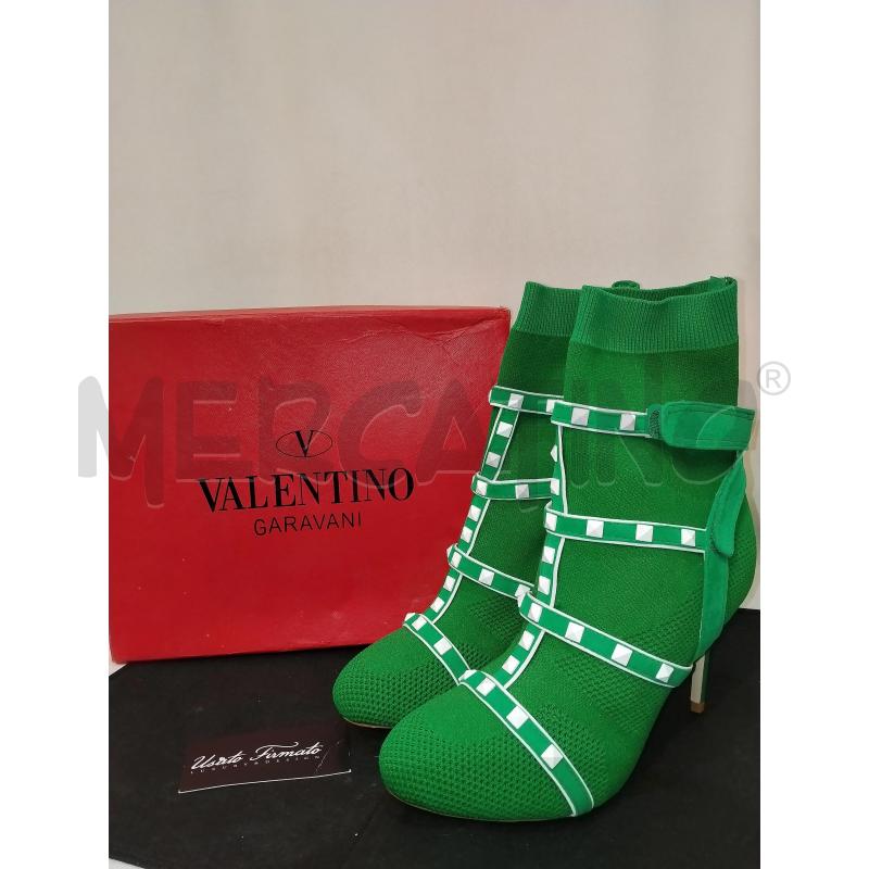 STIVALETTI DONNA VALENTINO GARAVANI VERDE | Mercatino dell'Usato Catania stazione centrale 3