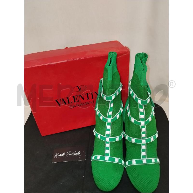 STIVALETTI DONNA VALENTINO GARAVANI VERDE | Mercatino dell'Usato Catania stazione centrale 5