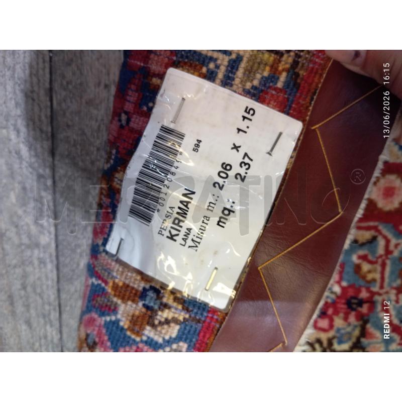 TAPPETO  FANFASIA BLU E BORDEAUX MIS. M 2X1.15 | Mercatino dell'Usato Catania stazione centrale 3