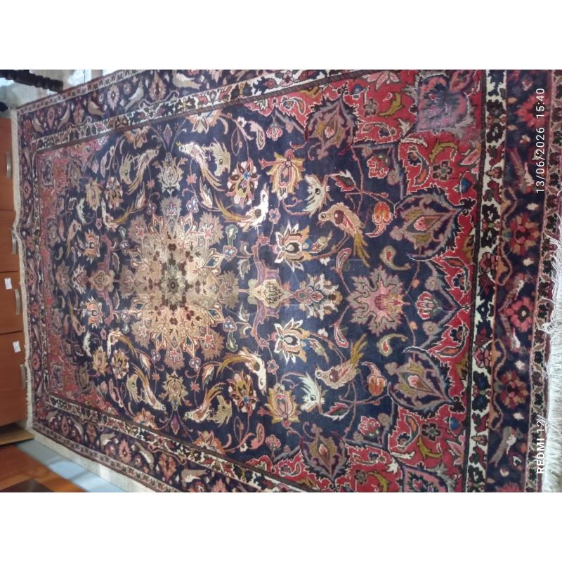 TAPPETO  PERSIANO  BLU E BORDEAX MIS.M3X2.16 | Mercatino dell'Usato Catania stazione centrale 1