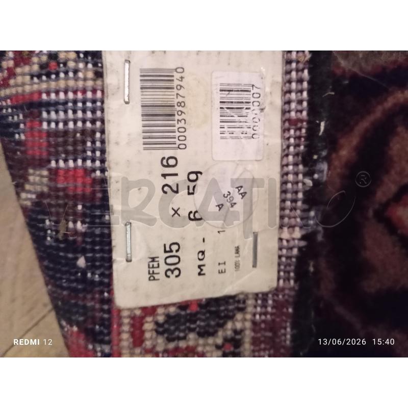 TAPPETO  PERSIANO  BLU E BORDEAX MIS.M3X2.16 | Mercatino dell'Usato Catania stazione centrale 3