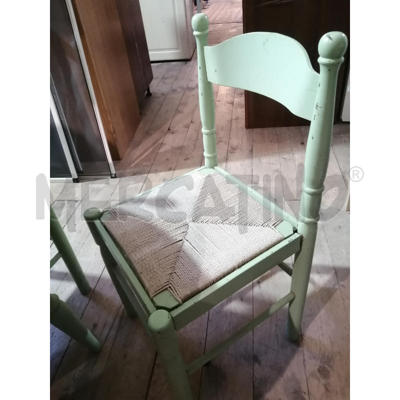 TAVOLO VERDE CON 3 SEDIE  | Mercatino dell'Usato Catania stazione centrale 4