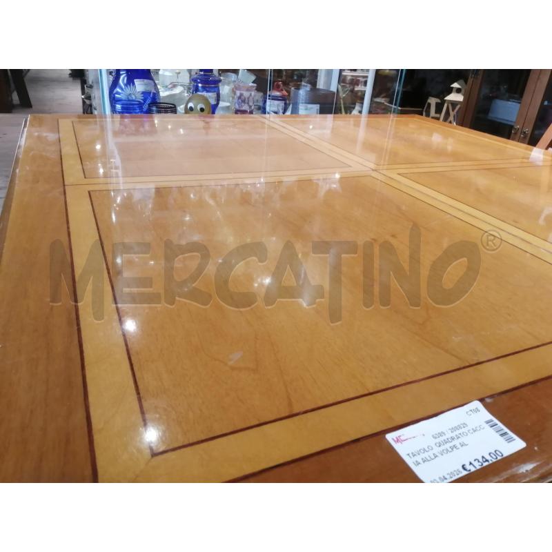 TAVOLO  QUADRATO CACCIA ALLA VOLPE ALLUNGABILE | Mercatino dell'Usato Catania stazione centrale 4