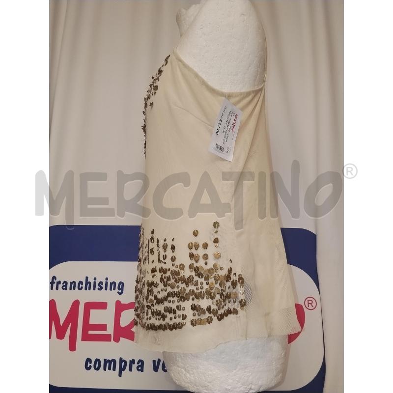 TOP MARELLA BEIGE CON PAILETTES | Mercatino dell'Usato Catania stazione centrale 2