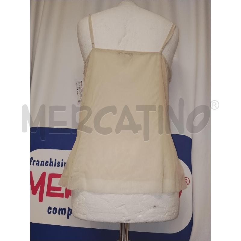 TOP MARELLA BEIGE CON PAILETTES | Mercatino dell'Usato Catania stazione centrale 3